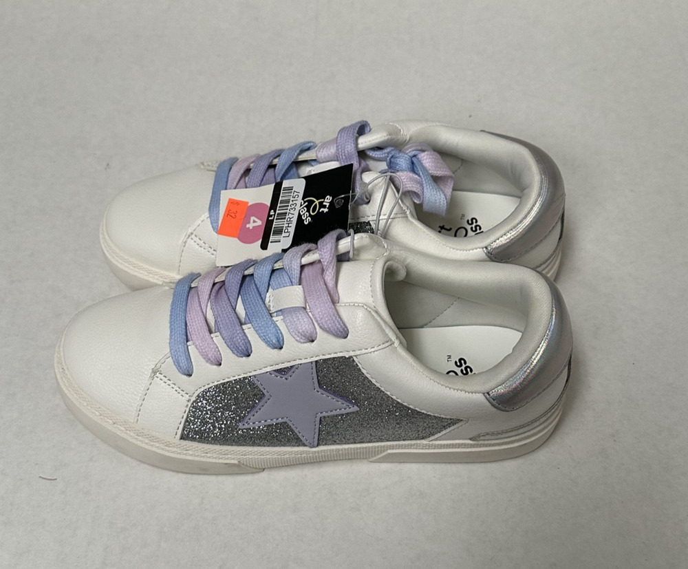 art class Girls' Shoes Kaitlyn Court Sneakers Silver Size 4